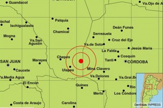 Un fuerte sismo afectó al sur de La Rioja y a tres provincias 