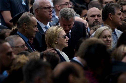 Clinton y Trump recordaron en silencio los atentados del 11S