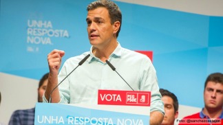Tensión frente a la sede del PSOE en plena guerra interna
