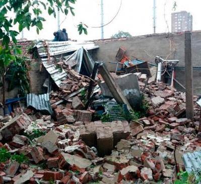 Fuerte temporal azotó a provincias del país