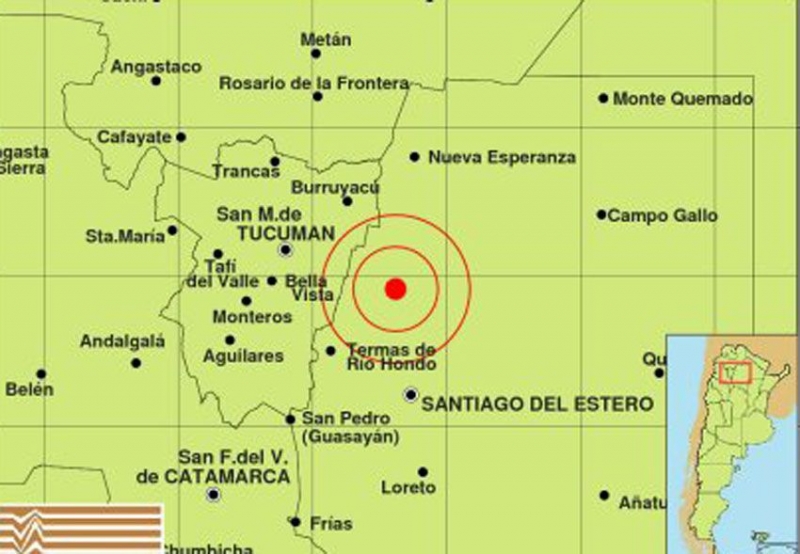 Un fuerte temblor sacudió a Santiago del Estero 