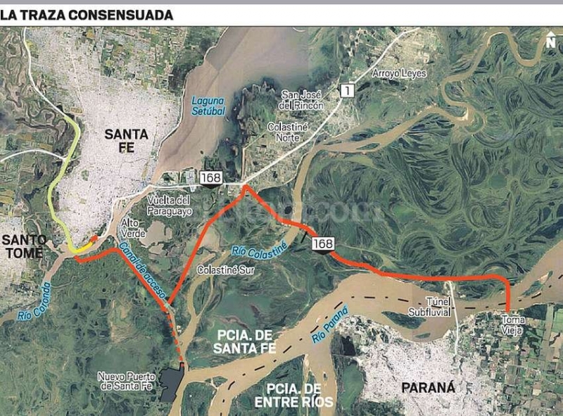 Analizan acceso alternativo a la Ruta 168