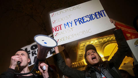 Segunda noche de marchas anti-Trump 