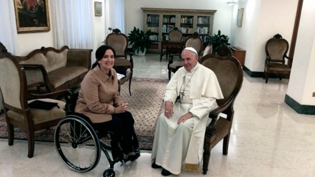 El papa Francisco recibió a la vicepresidenta Michetti