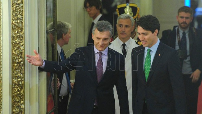 Macri y Trudeau acordaron cooperar en comercio, minería y refugiados