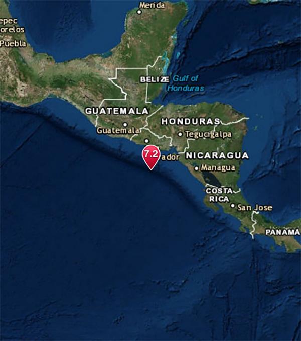 Nicaragua y El Salvador declaran alerta de tsunami tras un potente sismo