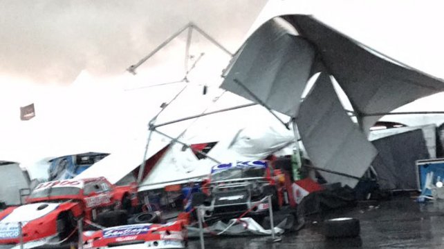 Desastres en el autódromo de Concepción del Uruguay