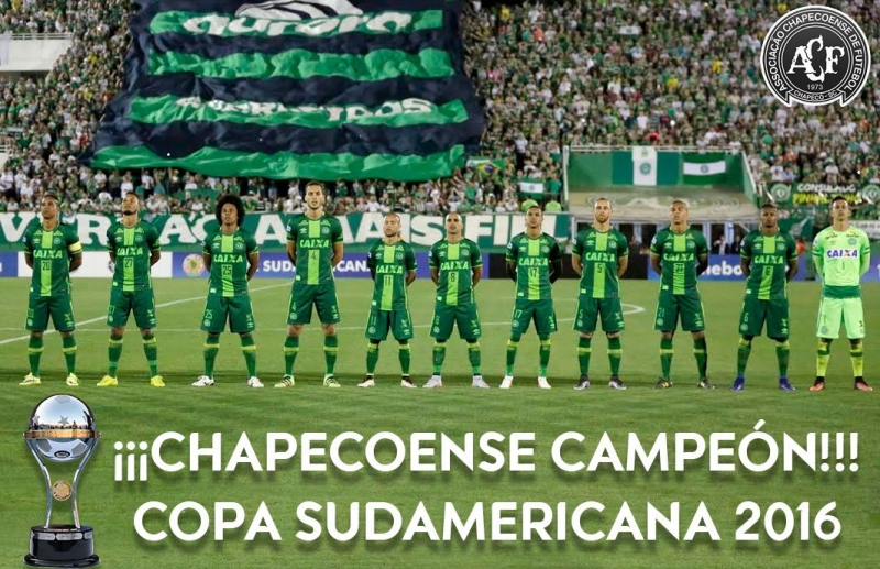 Chapecoense fue declarado campeón de la Copa Sudamericana