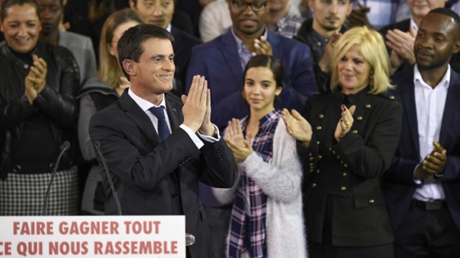 El premier francés Manuel Valls anunció su candidatura presidencial