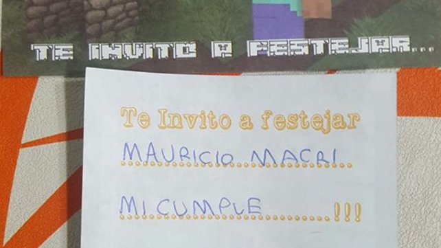 Macri le respondió al nene que lo invitó a su cumpleaños