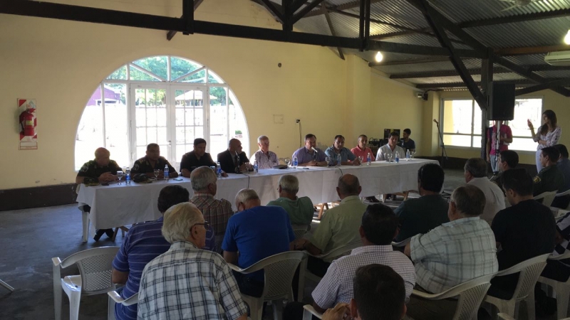 Reunión por Seguridad Rural en San Cristóbal