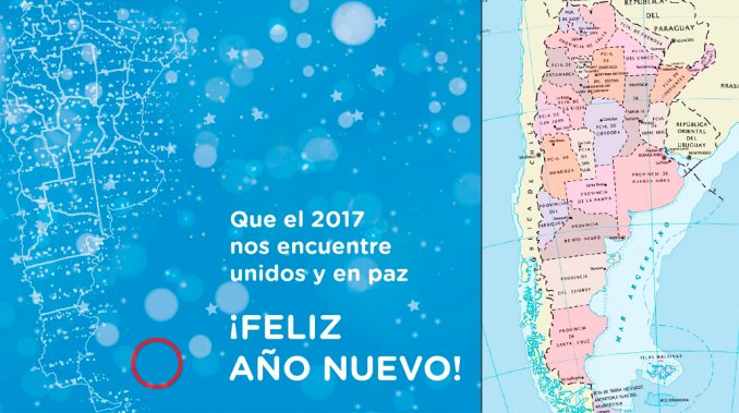 El Gobierno publicó un mapa de la Argentina sin las Malvinas 