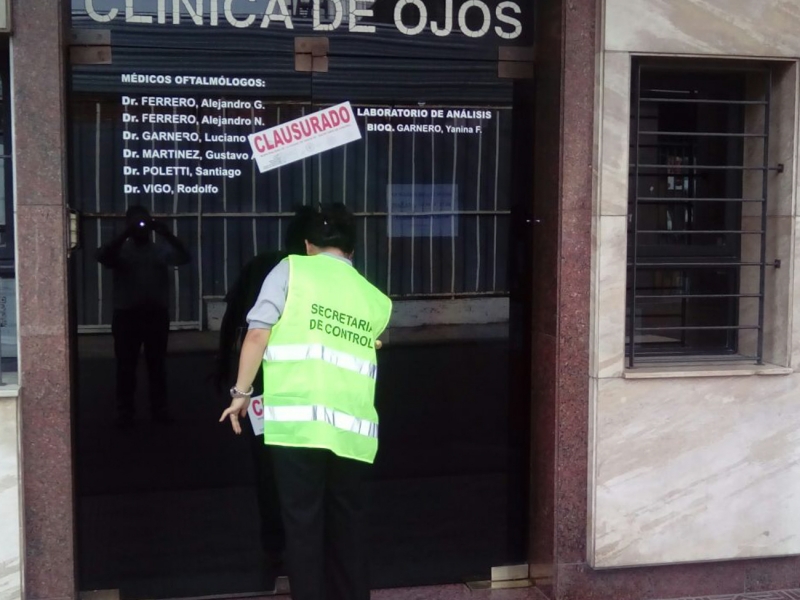 El municipio clausuró tres clínicas y un geriátrico 