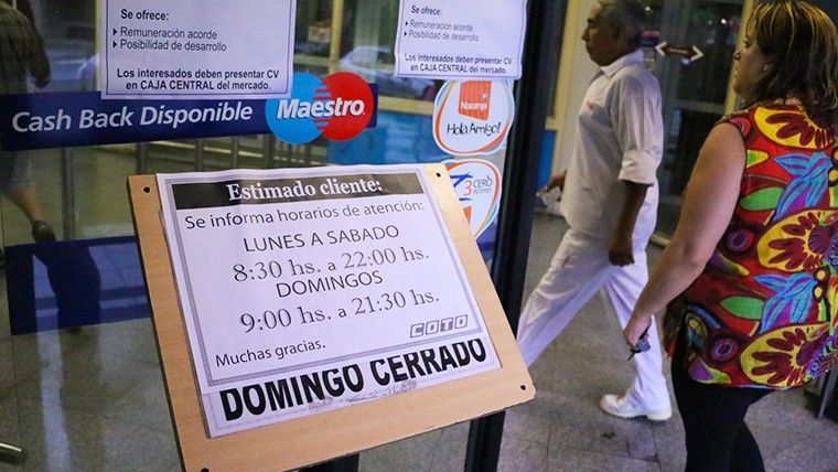 Piden un observatorio para controlar el cierre dominical de supermercados