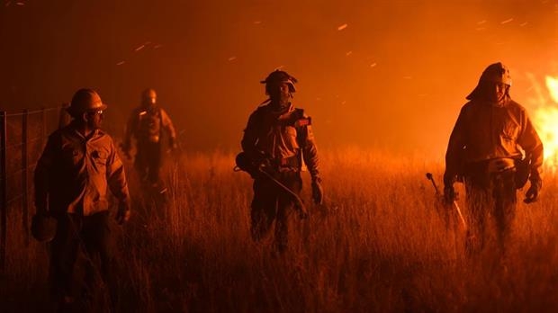 Volvió el fuego a La Pampa y hay diez focos de incendio