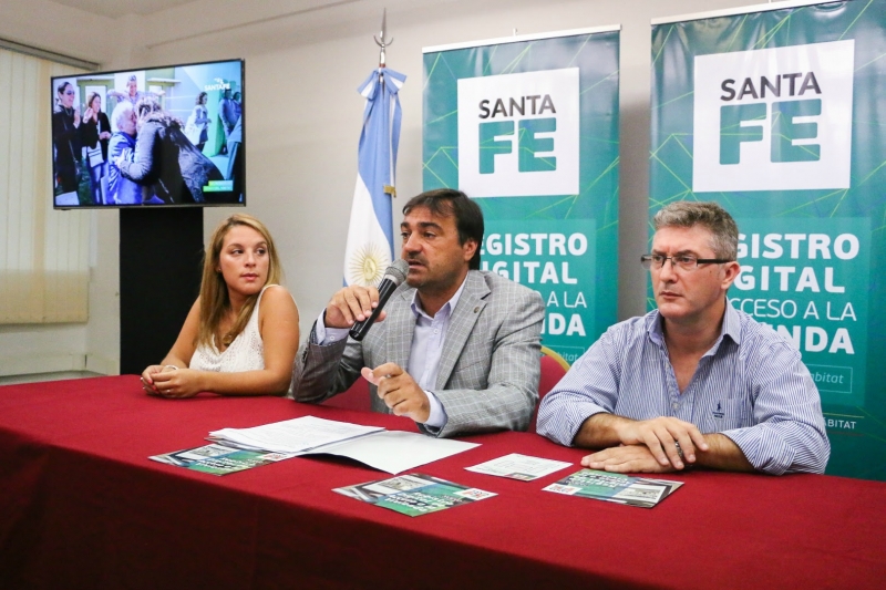 Se presentó el registro digital para solicitantes de viviendas