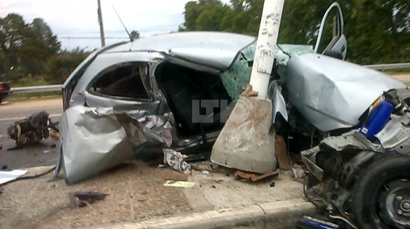 Un hombre en grave estado tras un choque en la ruta 1