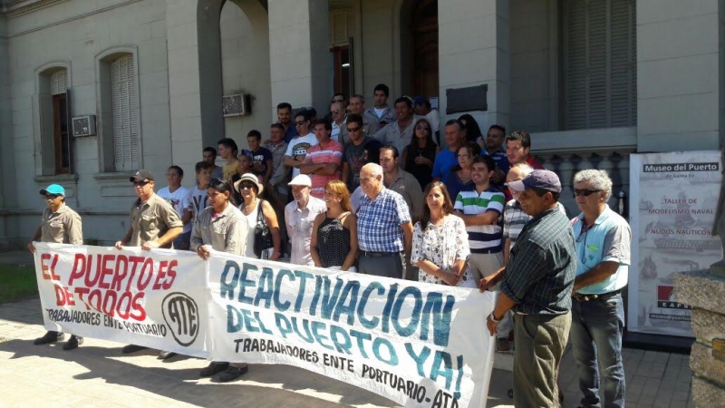 Los trabajadores del Ente Administrador del Puerto se manifestarán frente a la Municipalidad