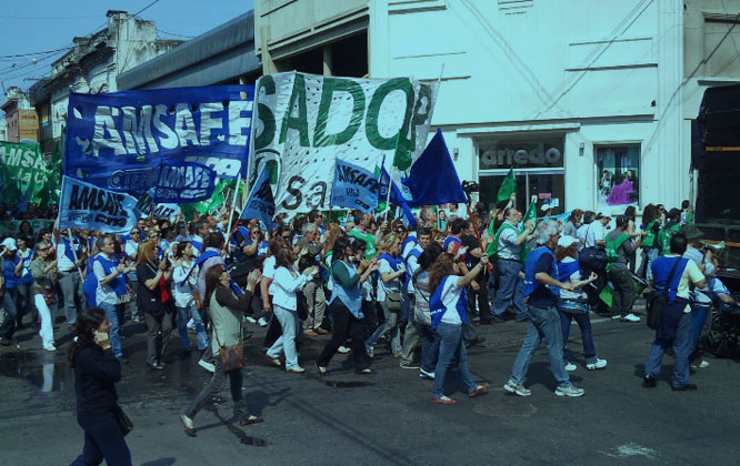 Amsafe y Sadop ratificaron el paro para el 6, 7 y 8 de marzo