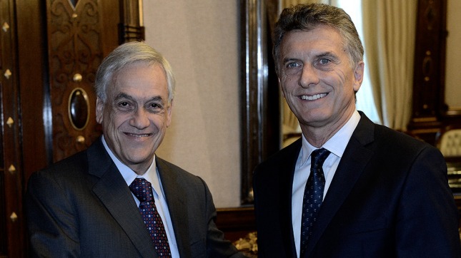 Macri recibe al ex mandatario de Chile Sebastián Piñera