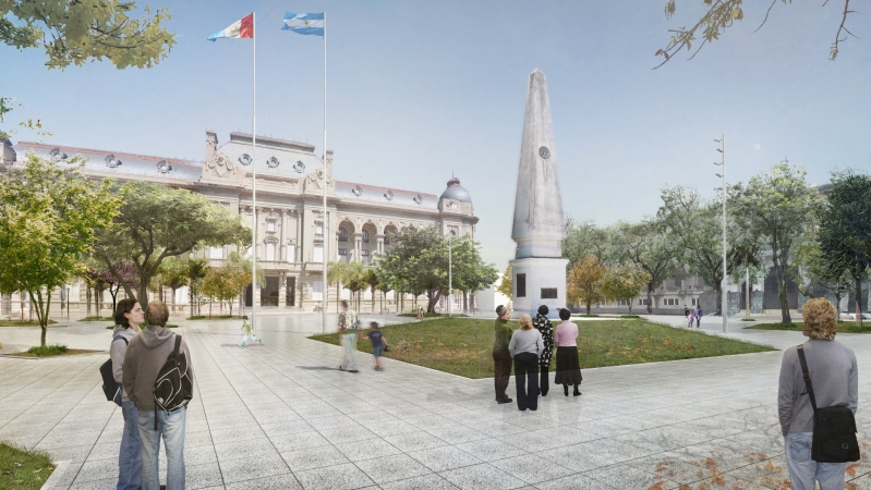 56 millones de pesos para poner en valor la plaza 25 de Mayo