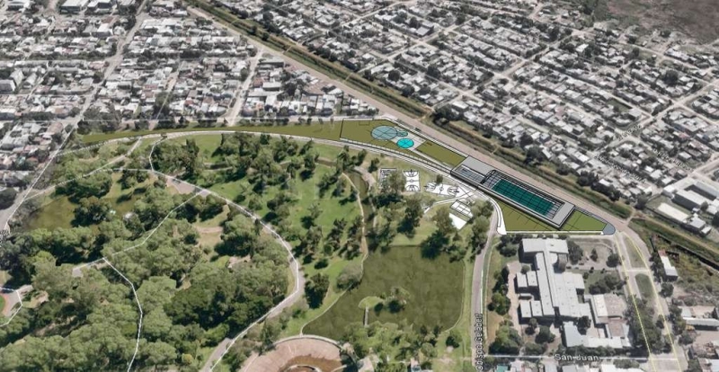 Nación financiará la construcción de una pileta olímpica en el Parque Garay