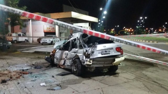 Un auto volcó en el norte de la ciudad