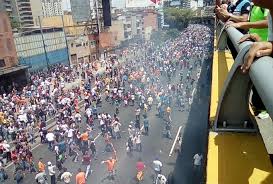 Represión a manifestantes en Venezuela