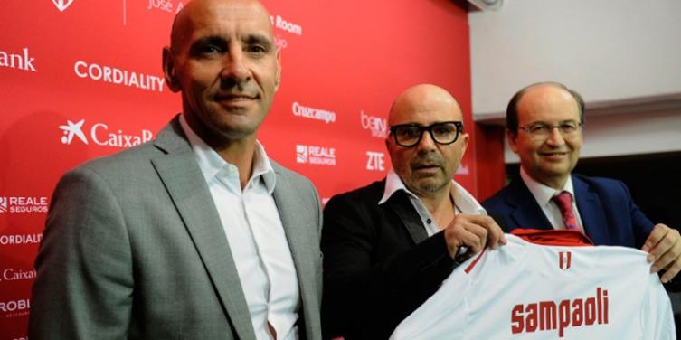 SEVILLA DESCARTÓ UNA SALIDA DE SAMPAOLI ANTES DE 2018 