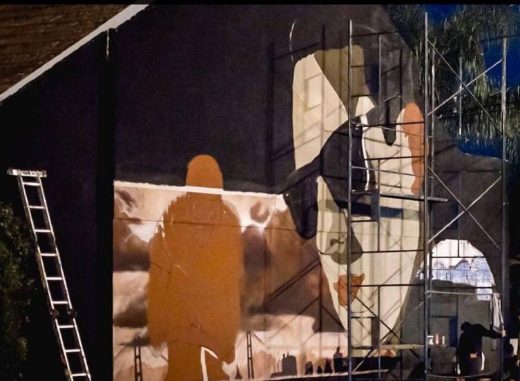 El mural por Patricio Gómez se inaugura este jueves