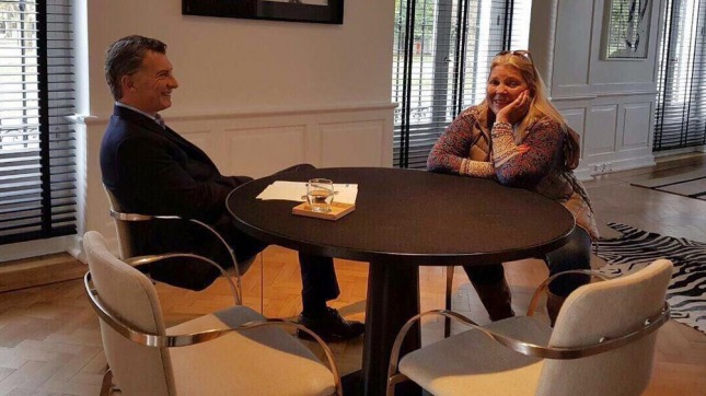 El Presidente recibió en Olivos a Elisa Carrió