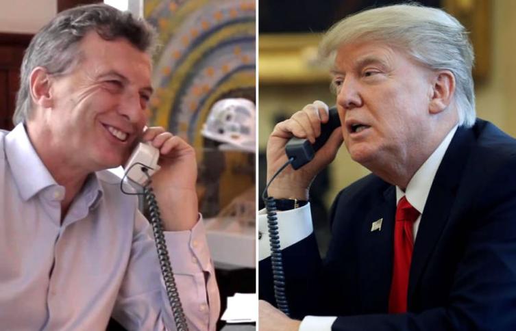 Trump recibe a Macri en la Casa Blanca