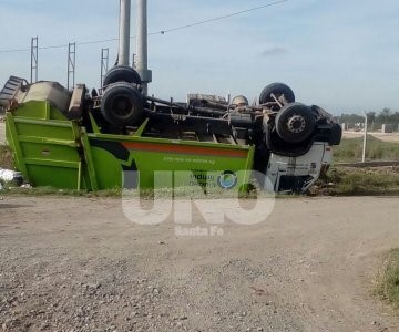 Chocaron tres camiones en la Ruta Nacional 19