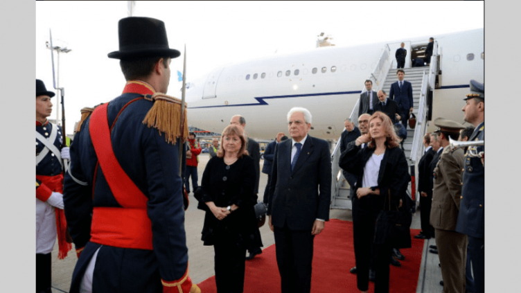 Llegó el presidente de Italia a nuestro país tras 16 años sin visitas oficiales