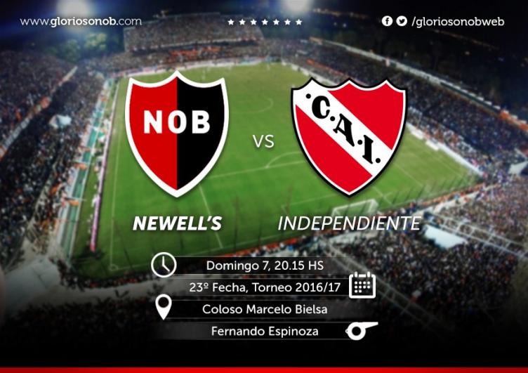 NEWELL´S - INDEPENDIENTE: HORARIO, TV Y FORMACIONES