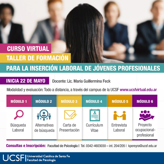 Curso virtual para la inserción laboral de jóvenes