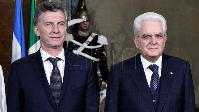 Macri recibe a su colega de Italia, quien llegó con inversores