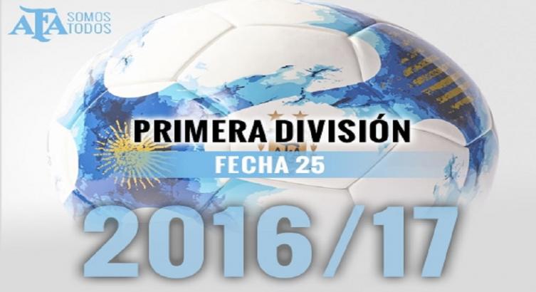 RESULTADOS FINALES DE LA FECHA 25 DE 1ra. DIVISIÓN