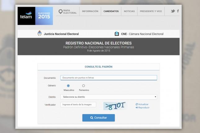 La Cámara Electoral extiende el plazo de consultas del padrón provisorio 