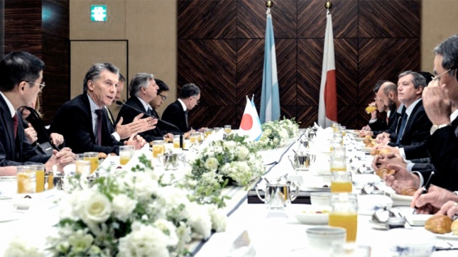 El Presidente se reúne con el premier japonés Shinzo Abe