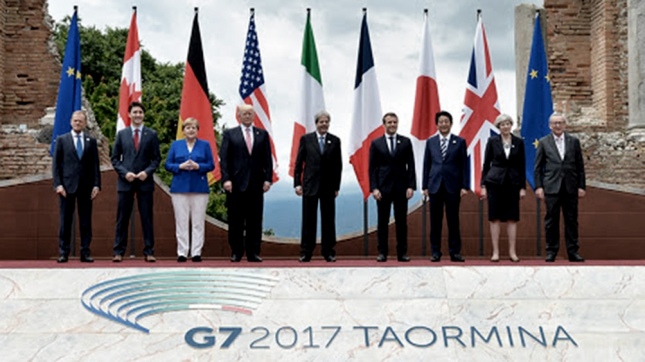 El primer G7 de Trump empezó con 