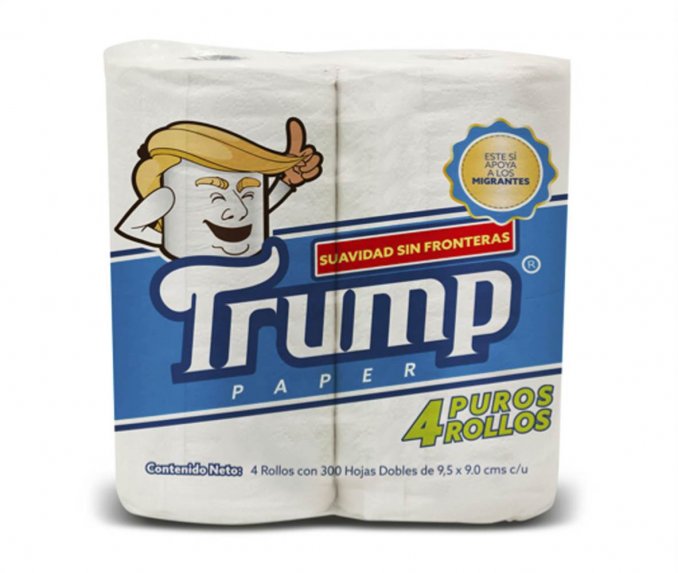 Mexicano creó el papel higiénico marca Trump