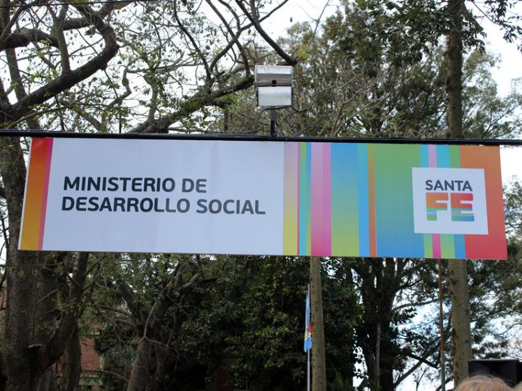 Protesta frente al Ministerio de Desarrollo Social