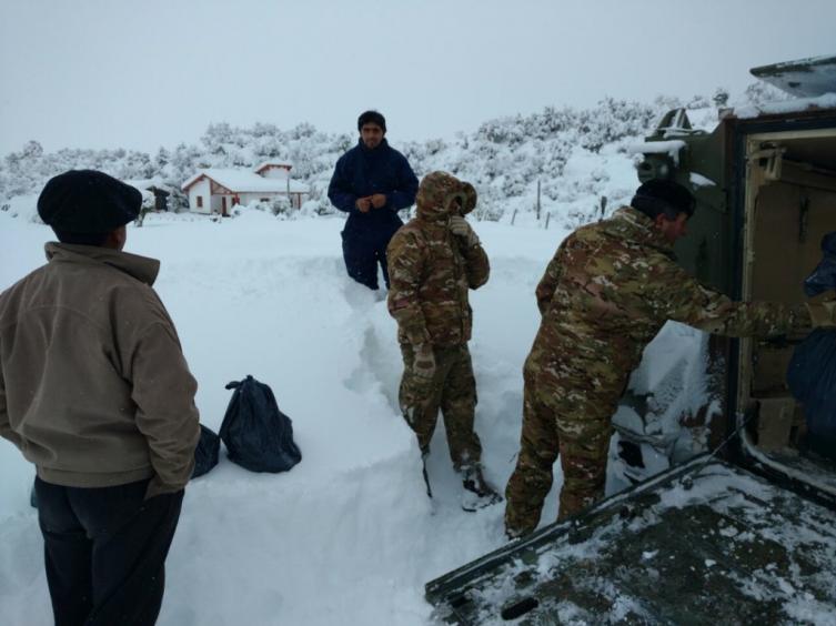 La Patagonia argentina, afectada por fuertes nevadas
