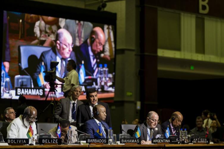 La OEA adoptó por aclamación la declaración que reitera el llamado al diálogo al Reino Unido