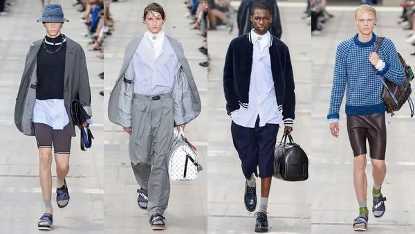 Las ojotas con medias llegaron a la Paris Fashion Week