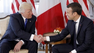 Trump llegó a París y se reunirá con Macron