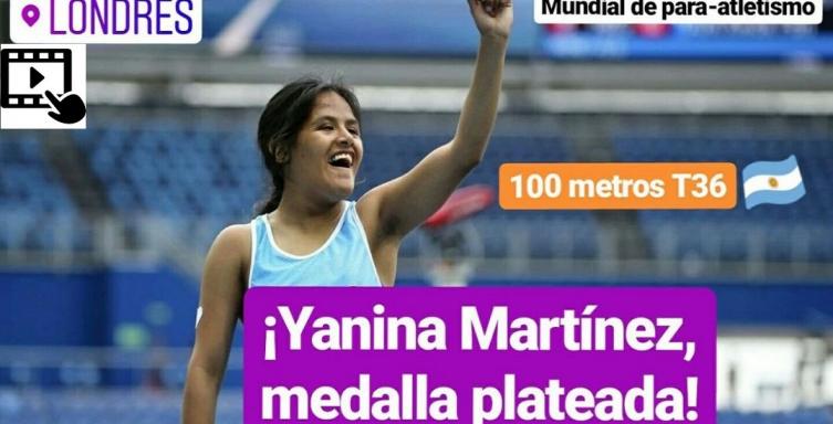 LONDRES 2017: ¡YANINA MARTÍNEZ, SUMA UNA MEDALLA PLATEADA MÁS!
