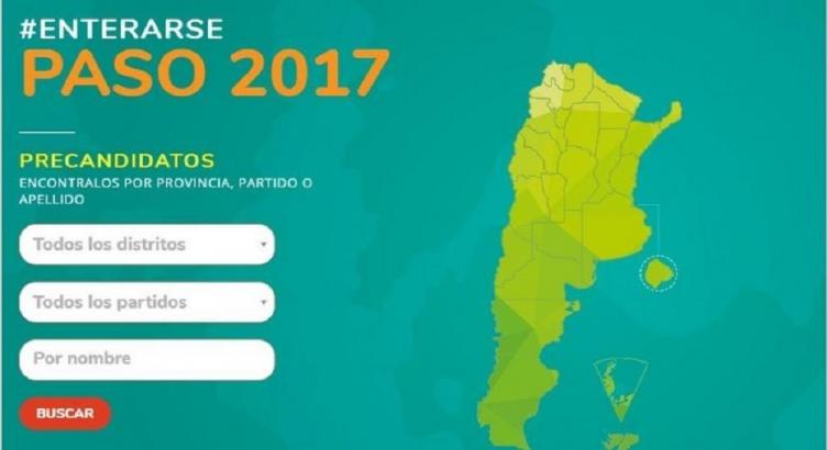 Lanzan un portal interactivo oficial para las PASO