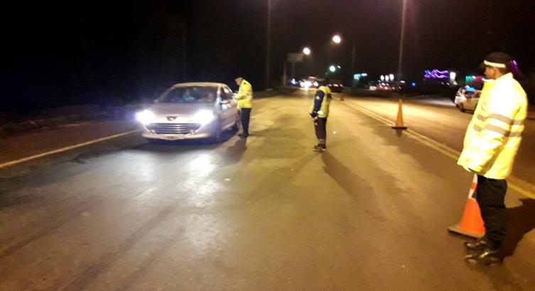 Más de 1000 vehículos en controles de alcoholemia durante el fin de semana